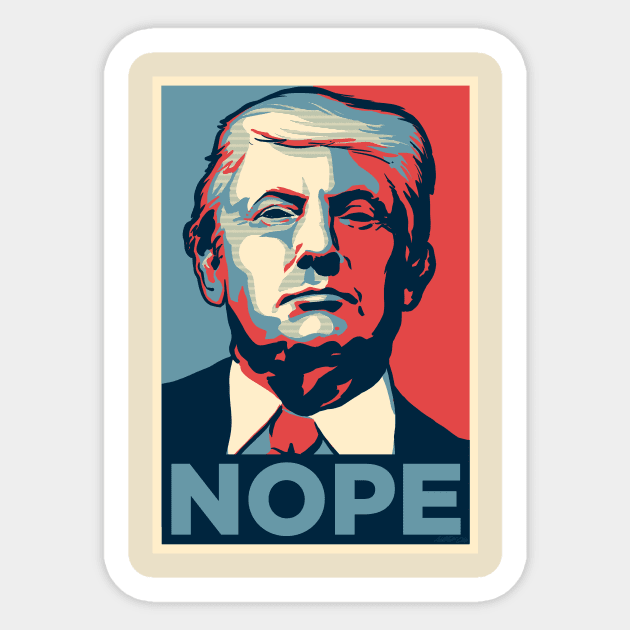 NOPE Sticker by Albo